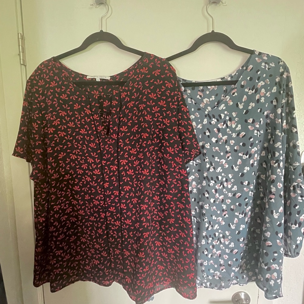 Bundle of 2 Collective Concepts Professional Work Tops in Size 3X